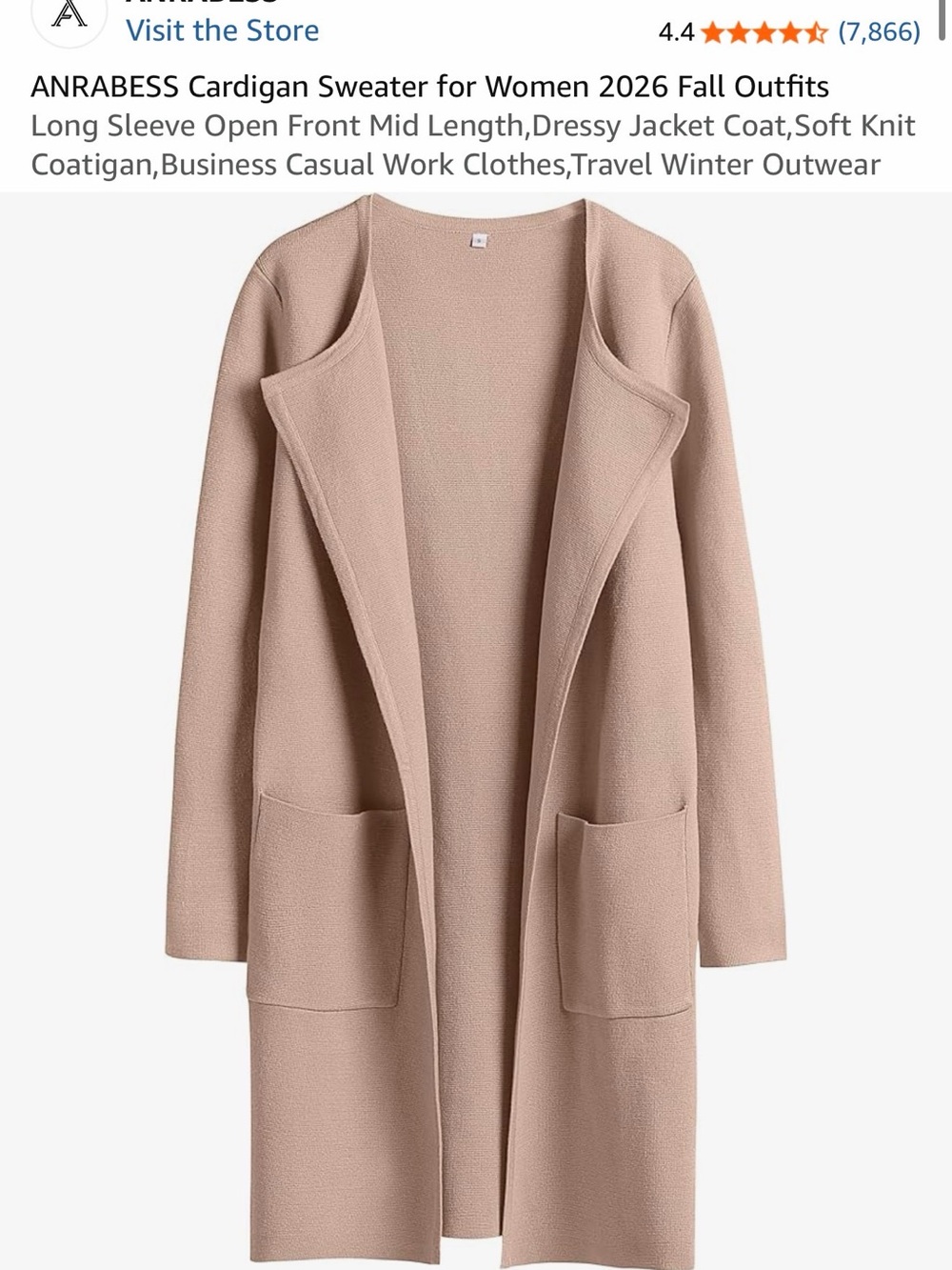 Cardigan Sweater - Beige